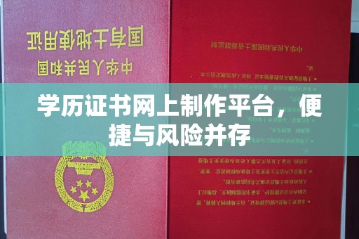 魏县学历证书网上制作平台，便捷与风险并存